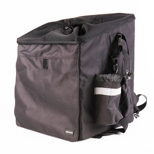 Logo personnalisé <span class=keywords><strong>Chien</strong></span> Vélo Panier Transporteur Pliable Vélo Avant Pet <span class=keywords><strong>Sac</strong></span> À Dos Top Cordon Animal Voyage <span class=keywords><strong>Sac</strong></span> - Product Image 3