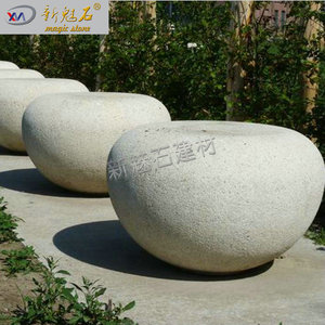 Nuevo Banco de Piedra Mágica GRC para Exteriores, Tamaño Personalizado, Estilo Urbano Minimalista, Asientos para Parque - Product Image 3