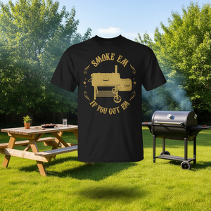 <b>Bbq</b> Pit Reverse Flow Smoker T-Shirt For Men Dad <b>Gift</b> Shirt - Product Image 3