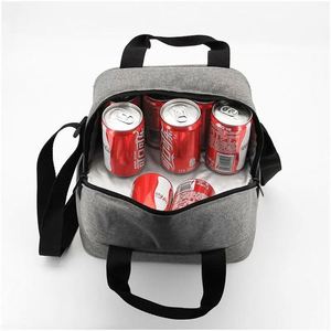 Thermal Cooler Bag WIth Shoulder Strap Oxford Cloth Picnic Portable <b>Insulated</b> Bag <b>Lunch</b> <b>Box</b> Picnic Basket Waterproof - Product Image 2
