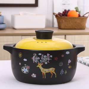 Olla de cerámica para la salud del hogar, cacerola resistente a altas temperaturas - Product Image 2