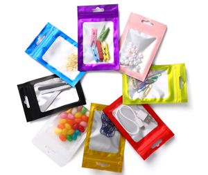 Best Price Macaron-colored Resealable <b>Bags</b> with <b>Transparent</b> Front Colored Jewelry Resealable <b>Bags</b> <b>Makeup</b> Self-sealing <b>Bags</b> - Product Image 6