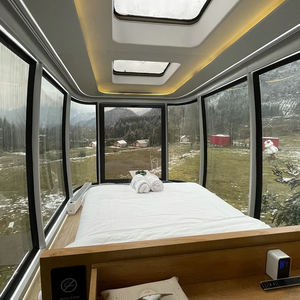 Petite maison mobile d'extérieur Maison résidentielle commerciale d'hôtel Petite maison de luxe Maison modulaire préfabriquée Capsule spatiale - Product Image 4