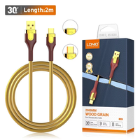 LDNIO LS681 Câble chargeur USB de bonne qualité pour téléphone Câble de synchronisation de données de transfert de charge rapide 1m 2m en stock