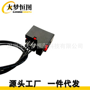 Conector de Luz Direccional Delantera para Jeep Wrangler, Arnés de Cableado 68065016AB Negro, Repuesto para Reparación - Product Image 4