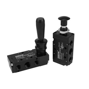 Válvula Manual Zonye 4H210-08 4L210-08 de Dos Posiciones y Cinco Vías, Válvula de Control Neumática Operada Manualmente con Palanca - Product Image 1