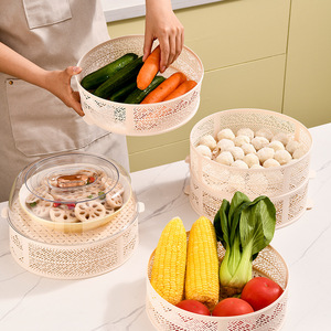 <b>Stackable</b> Food <b>Storage</b> <b>Container</b> Round With Clip-on Lid For Home Kitchen Use - Product Image 4