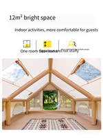 Vente directe usine – Tente gonflable de camping extérieure portable, grande capacité, imperméable, résistante aux UV, quatre saisons, montage rapide