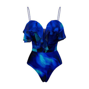 <span class=keywords><strong>Maillot</strong></span> <span class=keywords><strong>de</strong></span> <span class=keywords><strong>bain</strong></span> une pièce pour femme avec atmosphère à volants jupe <span class=keywords><strong>de</strong></span> vacances <span class=keywords><strong>de</strong></span> plage imprimé vêtements <span class=keywords><strong>de</strong></span> plage fendus maillots <span class=keywords><strong>de</strong></span> <span class=keywords><strong>bain</strong></span> pour femmes personnalisés en gros - Product Image 4
