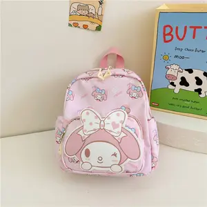 Cartoon Kids Bag Travel Bags Kindergarten Nylon Schoolbag Kulomi KT Cat Cinamorol Anime Backpack