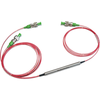 DWDM 1*2 3-Port 50GHz Filter Optik Penjaga Polarisasi (PM) Tabung Baja Serat C28(1554.94nm)-C40(1545.32nm) Saluran