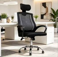 Chaise de bureau ergonomique à prix avantageux avec réglage en hauteur, chaise de conférence de style contemporain, chaise en maille à levage facile et économique