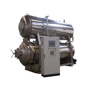 ZhongTai Food Processing Water Spray Bath Sterilizer Rotary Retort Machine Full Water Immersion Retorts