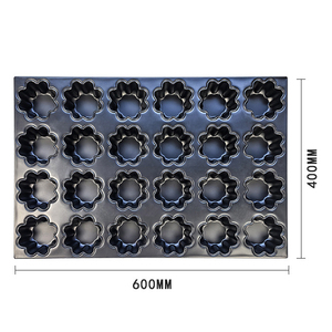 Plateau de cuisson en forme de fleur personnalisé pour restaurants, résistant à la chaleur, antiadhésif, pour <span class=keywords><strong>pain</strong></span> et pâtisseries, en gros - Product Image 2