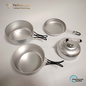 Juego de Utensilios de Cocina Portátiles para Acampar al Aire Libre, Olla de Aluminio, Sartén con Tapa, Ligero y Plegable para Uso en Exteriores - Product Image 6