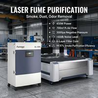 Extracteur de fumée XL500 industriel 3000Pa avec cartouche filtrante à 6 étages 450W pour applications laser industrielles