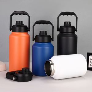 Customized 2-Liter Insulated Running Stainless Steel Beer Growler Handheld Thermal <b>Metal</b> Water Bottle for Camping Sublimation - Product Image 3
