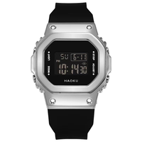 SKMEI Großhandel Damen Digitaluhr Original TPU-Armband Wasserdicht Digitale Anzeige Einfache Casual Armbanduhr Relogio Masculino