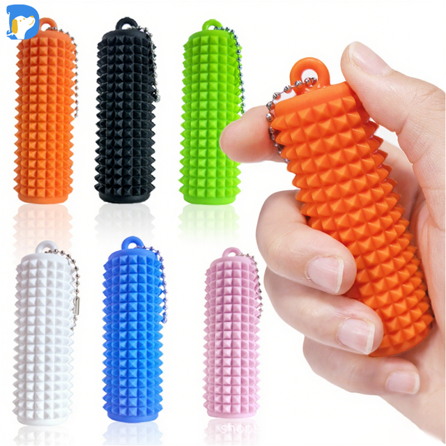 Positive Novelty Fidget Key Pendant Classic Toys for Anxiety Relief with Spiky Grip Venting Gifts