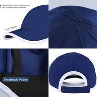 Gorra de Béisbol Deportiva para Exteriores de Secado Rápido, Multicolor, con Correa Ajustable y Logotipo Bordado Personalizado de Fábrica, Protección Solar