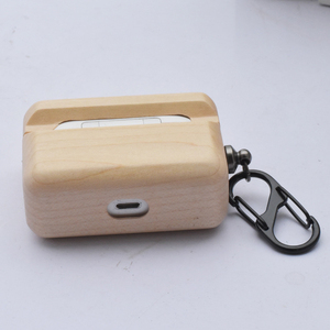 เคสป้องกันการกระแทกทำจากไม้จริงเป็นมิตรกับสิ่งแวดล้อมสำหรับเคสหูฟัง <span class=keywords><strong>Apple</strong></span> airpods Pro 2 Pro 3 1/2 - Product Image 4
