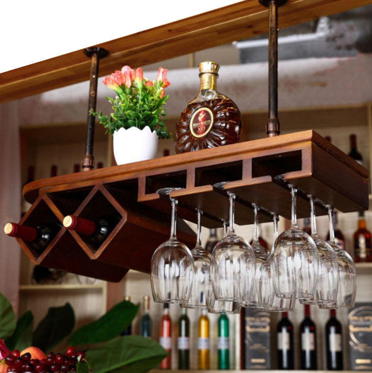 Wine Rack Wooden Champagne Glass Holder Wine Rack Wall Decor Wall