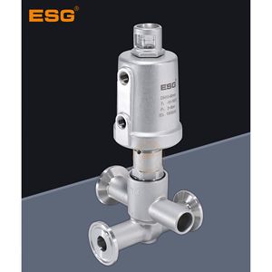 Válvula de Control Neumática Integrada Tipo Cruzada ESG DN10-40mm de Acero Inoxidable para Equipos de Impresión y Teñido - Product Image 1