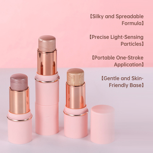 ไฮไลท์เตอร์แบบแท่งเนื้อครีมประกายชิมเมอร์ กันน้ำ ใช้ได้หลายรูปแบบ สำหรับขายส่ง แบรนด์ส่วนตัว ช่วยเพิ่มความกระจ่างใสอย่างเป็นธรรมชาติให้กับใบหน้าและผิวกาย - Product Image 2