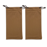 Logo personnalisé pochette en microfibre PU pour le stockage des lunettes noir lunettes de soleil sac étui