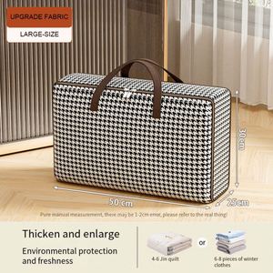 Functionality Large Luggage Bags Capacity Modern Fabric Quilt Storage Bag Household Organiser for Bedding Sort - Product Image 6