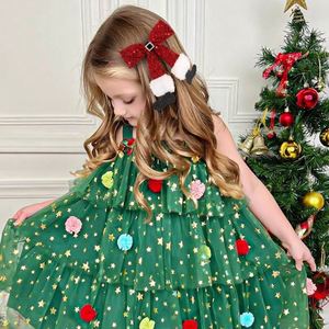 Red Sequin Bow Hair Clip with White Fur and Black Boots Christmas Hair Accessory for Kids Holiday <b>Dress</b> Up - Product Image 2