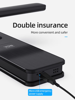 Nouvelle serrure de porte intelligente empreinte digitale mot de passe wifi déverrouiller alarme sonnette électrique serrure de porte murale