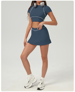 Ensembles de <span class=keywords><strong>tennis</strong></span> et de golf à séchage rapide personnalisés pour femmes, vêtements de pickleball respirants pour l'extérieur, vêtements de sport - Product Image 3