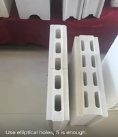 Endurecedor de bloques de yeso de 120 mm de espesor para bloques de hormigón, utilizado en Japón para la fabricación de bloques de hormigón y pavimentación.