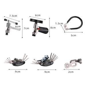 Kit d'outils de réparation de vélo professionnel, <span class=keywords><strong>clé</strong></span> de maintenance pour VTT et vélo de route avec démonte-cassette et outil de démontage de chaîne pour accessoires de vélo - Product Image 4