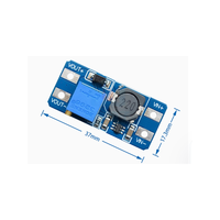 Modul daya MT3608 DC-DC yang dapat diatur memiliki masukan tegangan lebar dari 2/24V menjadi 5/9/12/28V