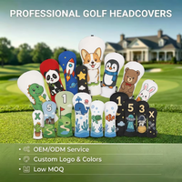 Housse de tête de club de golf en cuir PRIMUS GOLF pour vente en gros, compatible Driver, Fer et Putter, ODM, OEM, personnalisable