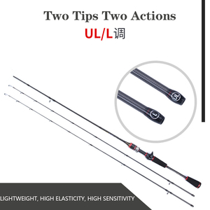 Canne à pêche télescopique FJORD ultra-légère en carbone, 2 sections, action lente, pour rivière, 90g, spinning et casting - Product Image 6