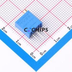Resistencia Ajustable/Potenciómetro PV36W203C01B00 SIP-3P, Resistencia de 9.6x5mm, 20kOhm, 10%, 500mW, 100ppm ℃ - Product Image 1