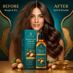 Cuidado Capilar Premium, Suaviza la Textura del Cabello, Acabado Liso, Puntas Secas y Abiertas, Aceite de Argán de Uso Diario para Todo Tipo de Cabello, Aceite Capilar de Argán Marroquí - Product Image 2