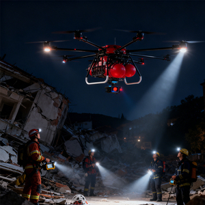 NJ-MAS-FX1 High Altitude Firefighting Drone System for Skyscraper Fires Continuous <b>Foam</b> Delivery 500L Min 100kg Payload Guardian - Product Image 2