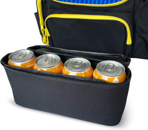 Sac de golf à disques avec glacière intégrée grande capacité, sac à dos de golf léger et durable noir avec glacière intégrée pour 24 canettes - Product Image 5