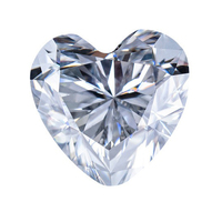 VVS Clarity Moissanite Pendentif Lettre Coeur et Ap Watch Produit de pierres précieuses en vrac