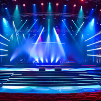 Projecteur à faisceau haute luminosité dimmable AC100V-240V 120W, avec laser 1.5, RGBW, stroboscope à impulsions, contrôle DMX512, en alliage de fer et d'aluminium