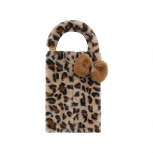 Leopard Print Car Tissue Box Plush Hanging Back Seat Organizer For Car <b>Interior</b> <b>Accessories</b> - Product Image 5