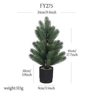 Arbre artificiel en plastique de haute qualité, aspect naturel, pour extérieur, décoration de Noël, maison, salon, Thanksgiving, vente en gros - Product Image 5