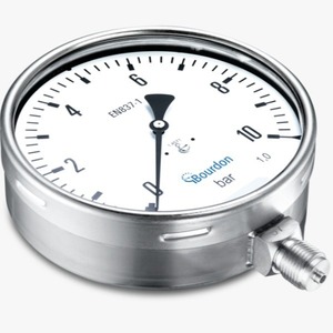 เกจวัดแรงดันแบบท่อ Bourdon Bourdon 10 บาร์ สำหรับก๊าซและของเหลวที่กัดกร่อน - Product Image 2