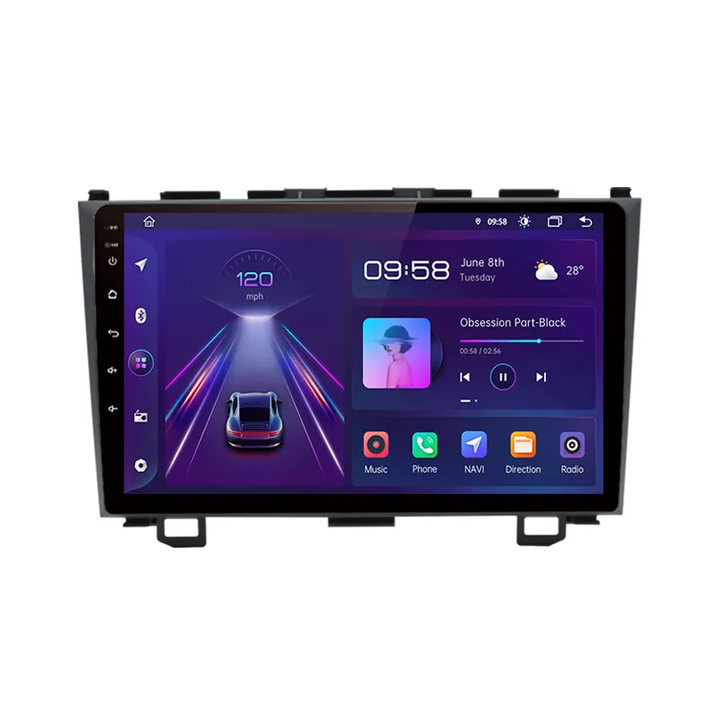 Junsun V1 Pro Android 10.0 Honda crv için 3 yeniden crv 2007 - 2011 araba radyo multimedya Video oynatıcı GPS RDS 2 din dvd hiçbir cd yuvası