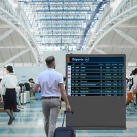 Lecteur publicitaire à écran vertical/horizontal 43 pouces 4K avec panneau solaire Android pour centres commerciaux, hôpitaux, hôtels, aéroports