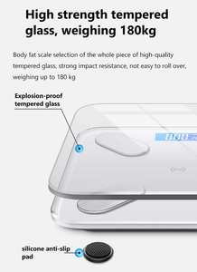 เครื่องชั่งน้ำหนักอัจฉริยะวิเคราะห์องค์ประกอบร่างกาย <span class=keywords><strong>BMI</strong></span> คุณภาพโรงงาน พร้อมแอปพลิเคชัน - Product Image 2